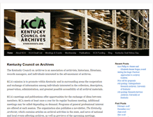 Tablet Screenshot of kyarchivists.com